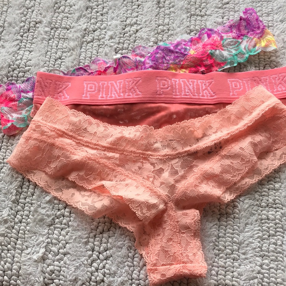 VS/pink panties BUNDLE of three!!!